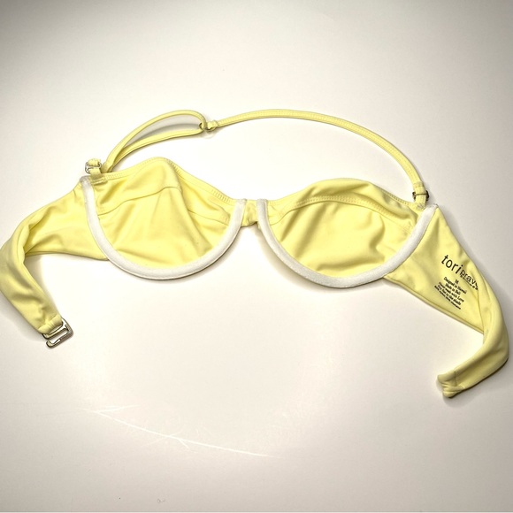 Tori Praver Swimwear Yellow Halter Bikini Top - Picture 7 of 7